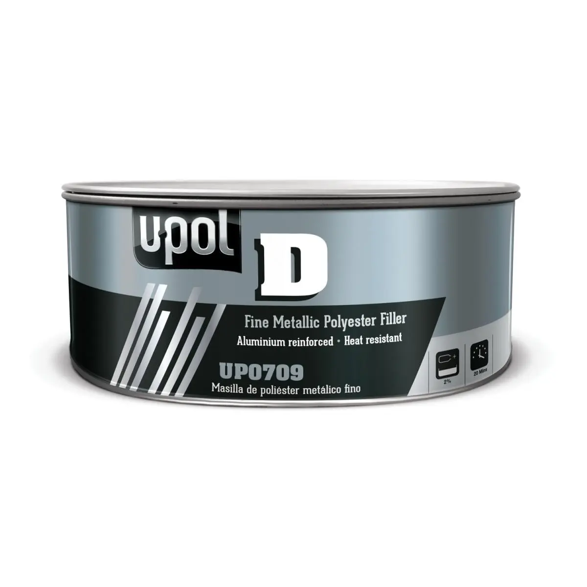 U-Pol D Fine Metallic Polyester Filler, 4.37 lbs Durable High-Adhesion Waterproof Filler for Textiles & Sewing Supplies
