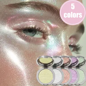 Single Color Highlighter Disc - Illuminating DiamondFlash Effect for Under-Eye & Face, Pearlescent MashedPotato Texture, Long-Lasting Non-Smudging GlitterCream, Rose Gold Round Compact, Radiant All-ShineContour Enhancer (5 Shades Available)!