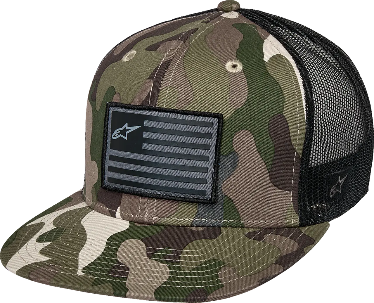 Alpinestars Flag Flat Trucker Flat Bill Hat