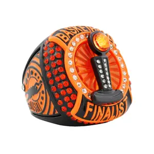 Basketball25 Neon Orange2 Finalist Ring
