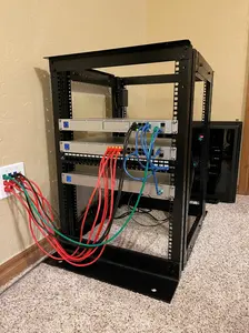 15U Rack 4-Post Open Frame Server Rack
