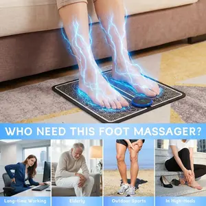 Foot Massage Mat, 8 Modes 19 Levels Adjustable Foot Massage Pad for Daily Comfort and Relax-2703