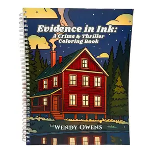 Bookish Coloring Book for Mystery and Psychological Thriller Readers