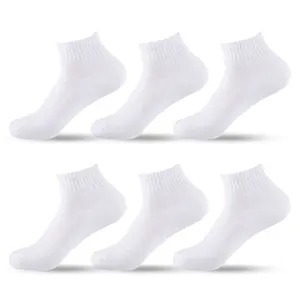 6 Pairs Cushion Ankle Socks with Arch Support Cotton Low Cut Unisex Athletic Sports Workout Running Comfort Cozy Sweat-absorbing Anti-Slip Value Pack