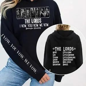 The LORDS Series Book Sweatshirt,I Vow You Vow We Vow Sweatshirt, Ritual, Sinner, Sacrifice, Shantel Tessier Merch, Dark romance sweatshirt
