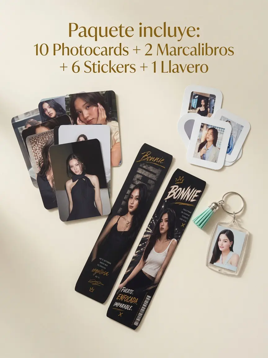 Bonnie Arte GLBundle - Includes Photocards, Bookmarks, Stickers, and Keychain