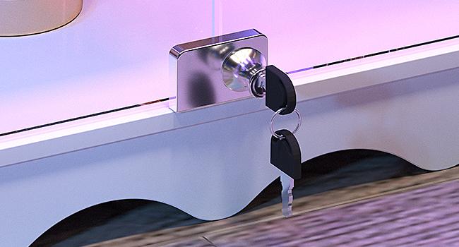 Dystler RGB Display Cabinet with Glass Doors - 39’‘ Tall Curio Cabinet with Lock & Adjustable Shelves, 3-Tier Display Case with Lights, for Collectibles/Figure/Helmet/Football Dystler RGB Display Cabinet with Glass Doors - 39’‘ Tall Curio Cabinet with Lock & Adjustable Shelves, 3-Tier Display Case with Lights, for Collectibles/Figure/Helmet/Football