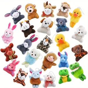 Mini Cute for animal Plush Toys, Stuffed Plushies for animals, for animals Keychain Decoration, Basket Stuffer For Kids, Boys And Girls, Carnival Prizes, School Gifts, Party Favors, Suitable For Animal Theme Parties，random style