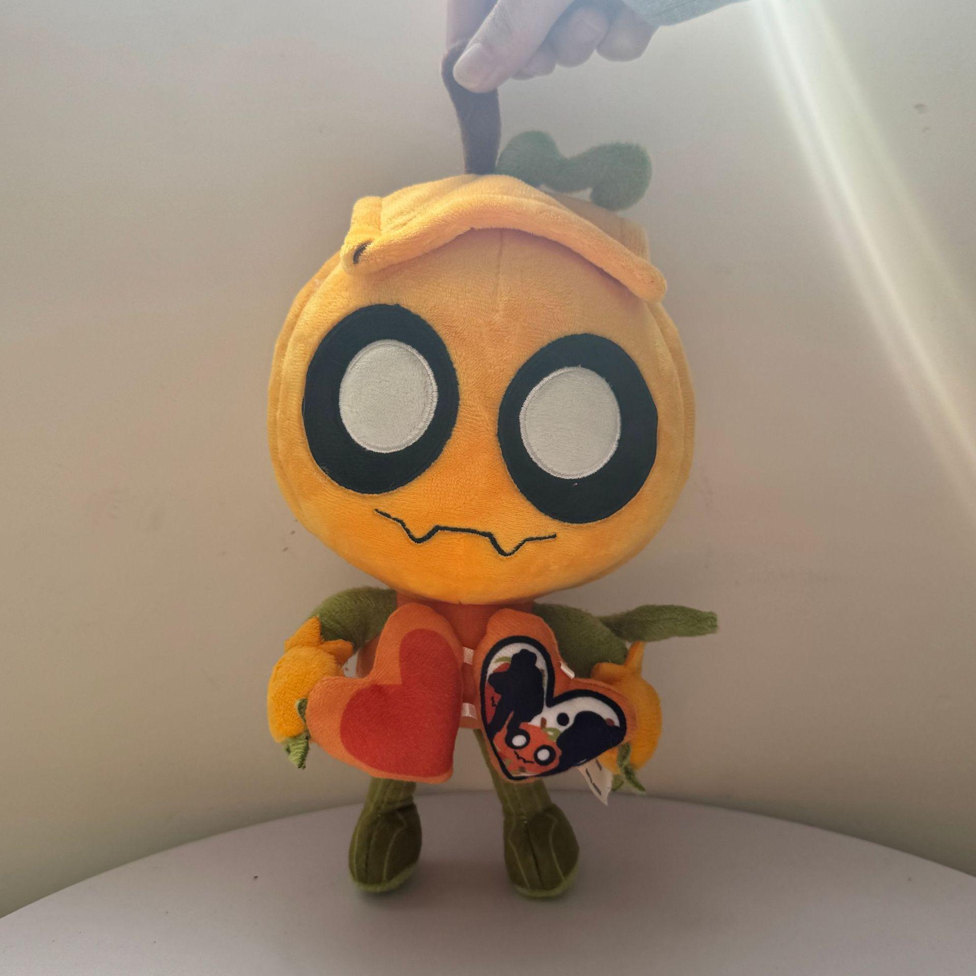 Gourdy Plush Plush Halloween Pumpkin Smiling Soft Stuffed Doll Cute Plush Toy Collectible Gift Home Decoration