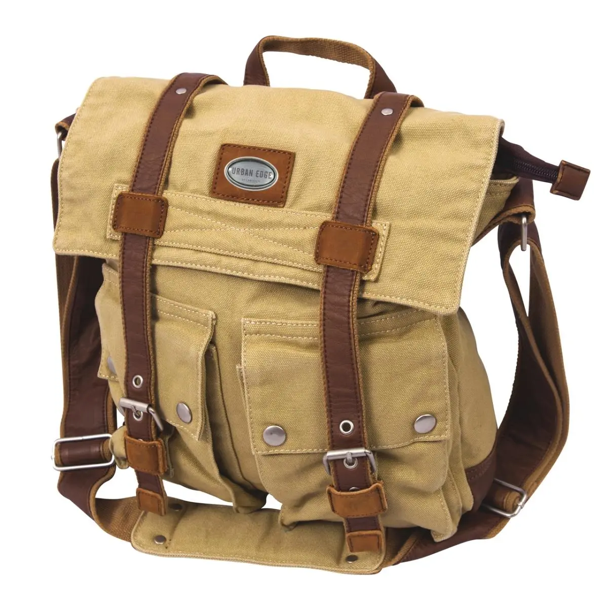 Canyon Outback Cow Hide CY206P Kannah Canyon Adult Casual Backpack - Brandy, 3 lbs, Adjustable Padded Shoulder Straps, Zipper, Compact Multi-Compartment Design, Lightweight