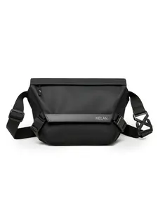 Functional Waterproof Crossbody Bag, Outdoor Commute Versatile Shoulder Bag, Cool Clip Cover Chest Bag, Adjustable Strap, Unisex Daily Sport Small Bag