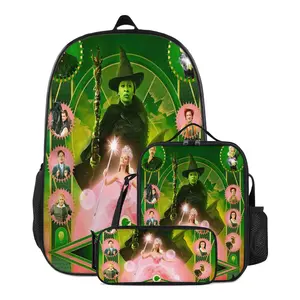 Wicked 17" Backpack Bundle | 3-in-1 Waterproof Set (Insulated Lunch Bag + Pencil Case) | School & Holiday Gift-Ready | Machine-Washable + Padded Straps