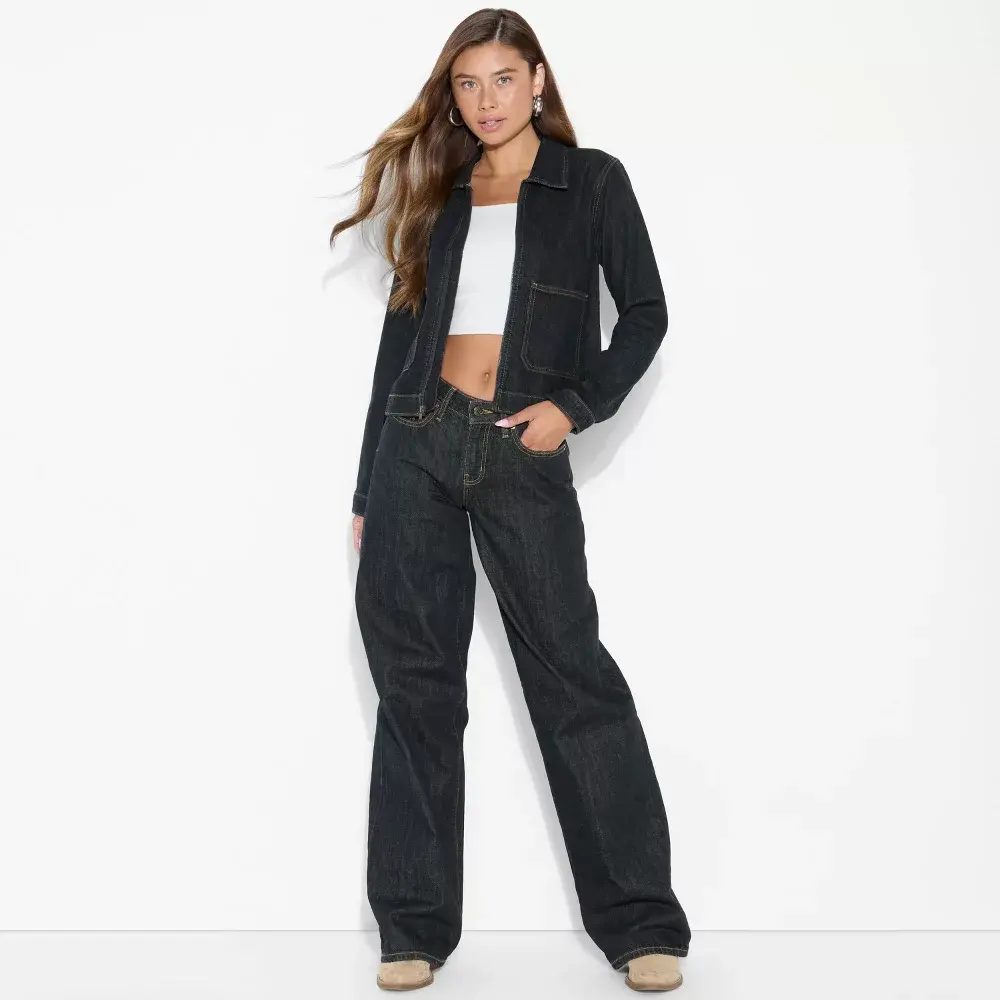 Women's Denim Utility Jacket - Wild Fable Women's Denim Utility Jacket - Wild Fable