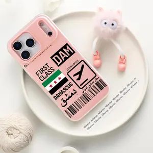 PIKPAKA plane travel ticket syria Phone Case For IPhone 17 16 15 14 13 12 11 Pro Max Plus Mini Case Luxurious Jelly-like materialFashionable Durable  Crystal Clear Uniquely Stylish Shock-Absorbent & Scratch-Resistant for a Perfect Fit