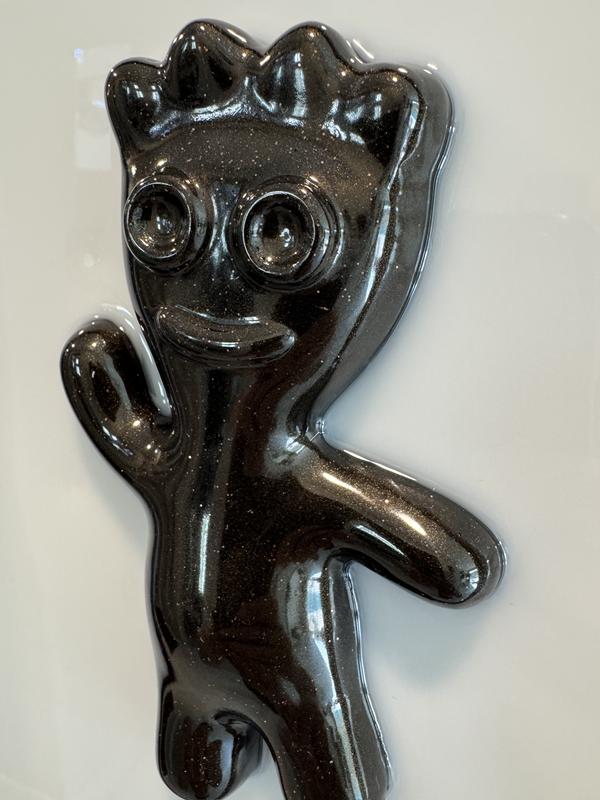 Pop Art Sour Patch Kid Resin Wall Art 8x10 Framed Ready to Hang Handcrafted High-Gloss Iconic Design Solid Wood Panel for Pop Art Walls Kitchens & Game Rooms