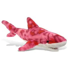 SUPER-SOFT PLUSH - PINK TIE-DYE SHARK 23"