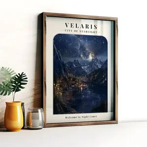 Velaris Digital Art Poster, Night Court, ACOTAR Poster, Velaris Poster, A Court of Thorns and Roses Art, Velaris Digital Print