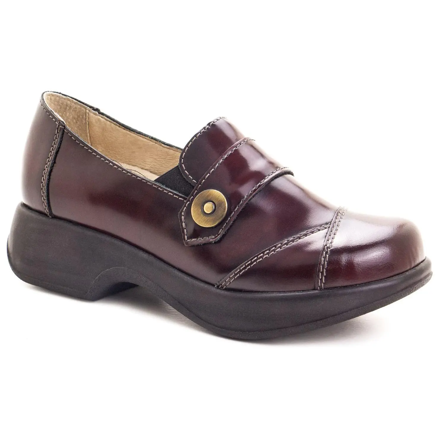 Dromedaris Poli shed Leather Ad justable Buckle Shoe- Stella