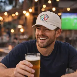 Embroidered 2026 World Cup Soccer Hat: USA CAN MEX Football Fan Cap, Vintage Dad Hat, Soccer Gift