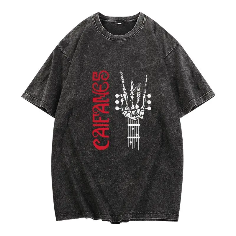 Unisex Cotton Graphic Tee - High Quality Rock The Silence Caifanes Group Skull Print, Round Neck, Relaxed Fit Casual Jersey Fabric, Machine Washable, Summer Soft Comfortable Sports Top, Prime Day Fashion Pairable with Pants, Rings, Necklaces, Watches