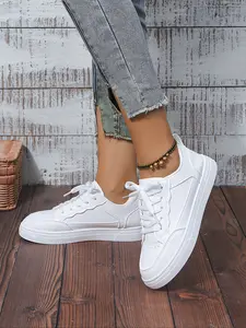 Spring Summer Pure Shoes, Soft Sole + Thick Sole, Clean and Fresh Look, Long Leg Effect, Perfect for Casual Wear, Walking Shoes