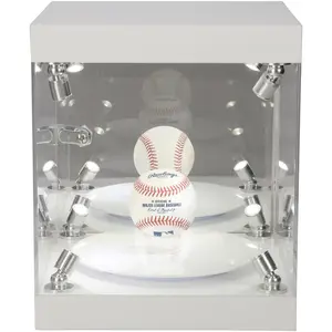 Fanatics Premium Rotating LED Light Baseball Display Case