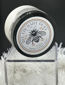 Bee Enchant’s Sweet Candy Dust Custom Body Dusting Perfume Powder- Scented - Finely Milled powder Talc-Free Fragrance Vanilla Daily- Natural Shower Powder