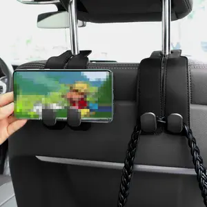 1 PC Car Seats Hooks for Headrest, 2-in-1 Car Seat Back Storage Hooks for Purses, Handbags, Phone