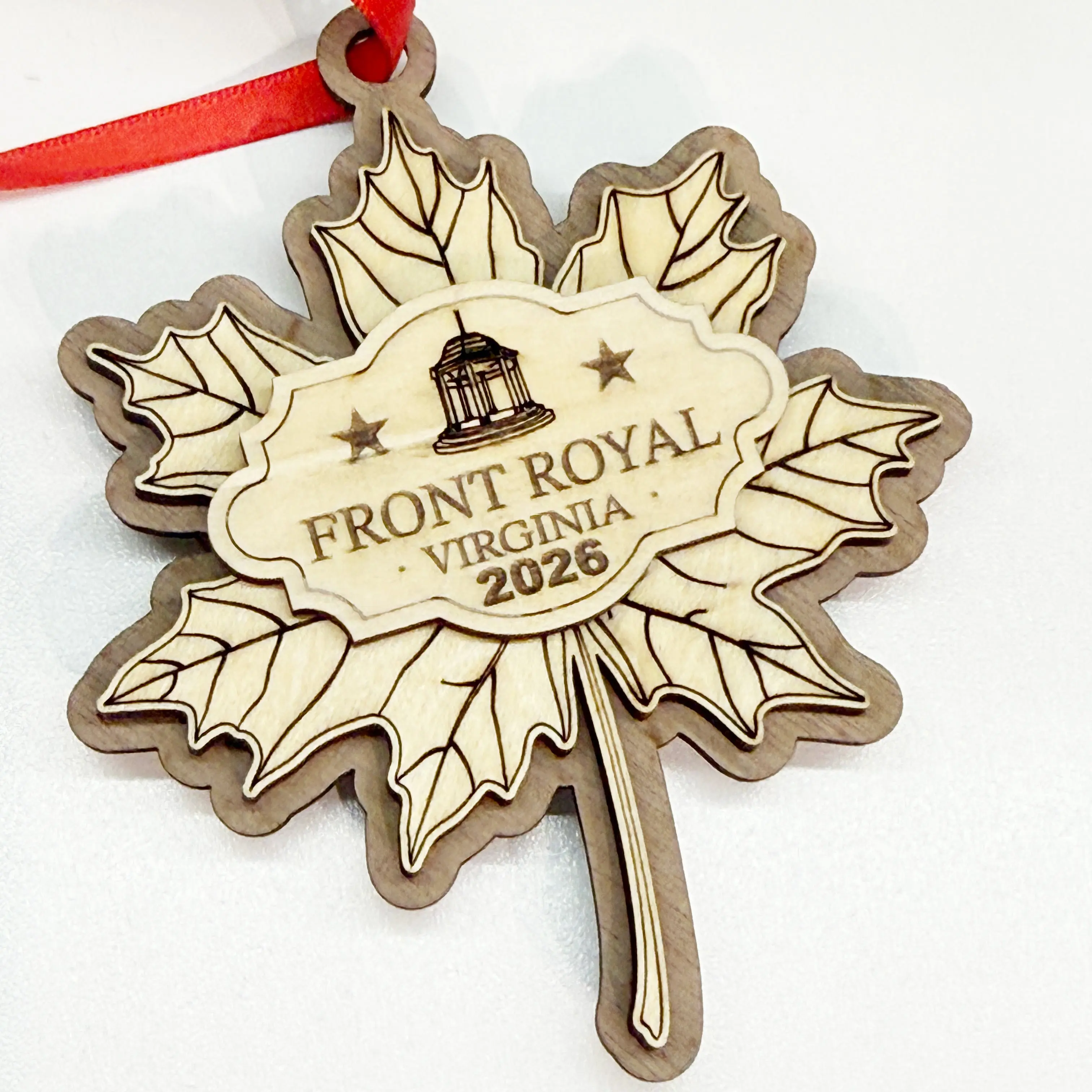 2026 Front Royal Virginia Limited Edition Autumn Leaf Ornament – Numbered Collector Series
