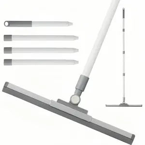 Squeegee for Concrete, Squeegee, Air with 52'' Long Handle and 20'' Rotating Head for Shower Doors, Tile, Pet Hair, Window and