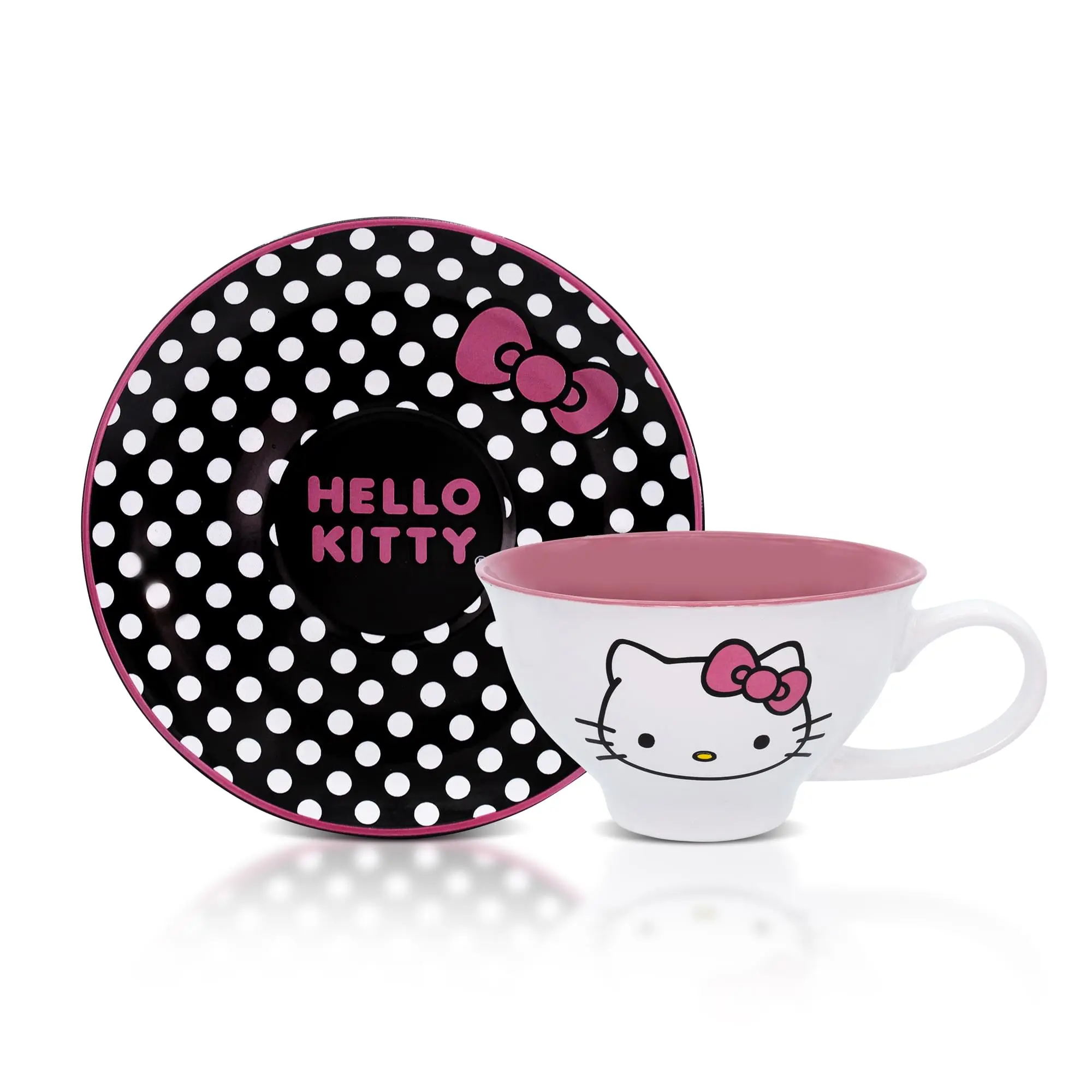 Sanrio Hello Kitty Ceramic Teacup and Saucer Set Sanrio Hello Kitty Ceramic Teacup and Saucer Set