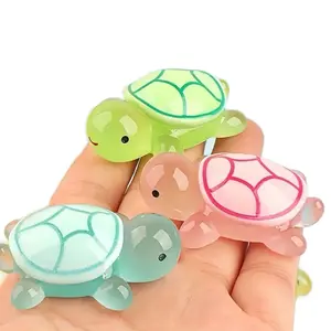 Blind Bag large Glow-in-the-Dark Turtle Ornaments - Cute ABS Resin Decorations for Art & Crafts Figurine Multicolor perfect gift