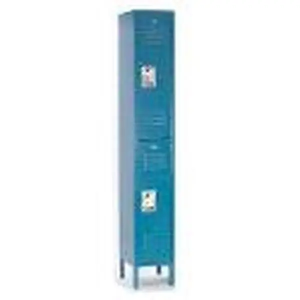 Nexel Industries ID122KDTN Ready-to-Assemble Double-Tier 2-Door Locker - Tan, Secure Key Storage Tall Cupboard - 12x12x36 in., Secure Key Storage Tall Cupboards