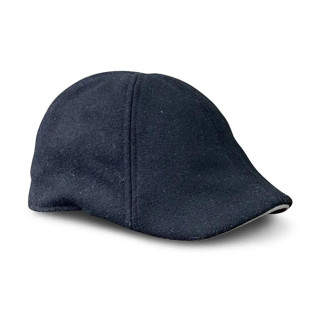 The Kenmore Boston Scally Cap - Coolidge Black & Grey Brim