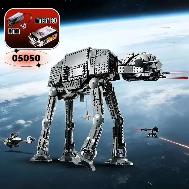 Motorized 1168 Pcs 05050 Electric Walking At-At Construction Model Building Blocks Toy, Kids Birthday Gift, Collectible Decoration, Model Building Set