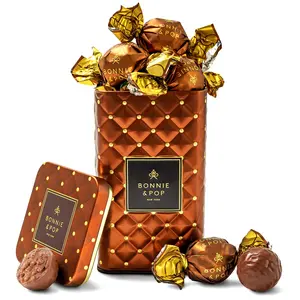 Luxury Chocolate Tins– Gourmet Chocolate Assortment, Premium Milk & Dark Chocolate Bonbons in Elegant Keepsake Tins