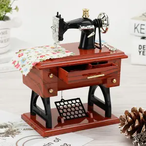 Vintage Sewing Machine Design Music Box, 1 CountRetro Sewing Machine Music Box, Home DecorOrnament, ldeal Gift for Birthday &Christmas, InteriorDecor, Decoration ltems, Craftsmanship