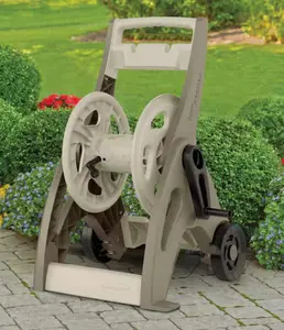 175ft Hosemobile Reel Cart Outdoor Garden Water Hose Holder Portable w/ Wheels for Garden Watering, Floor Washing, Car washing