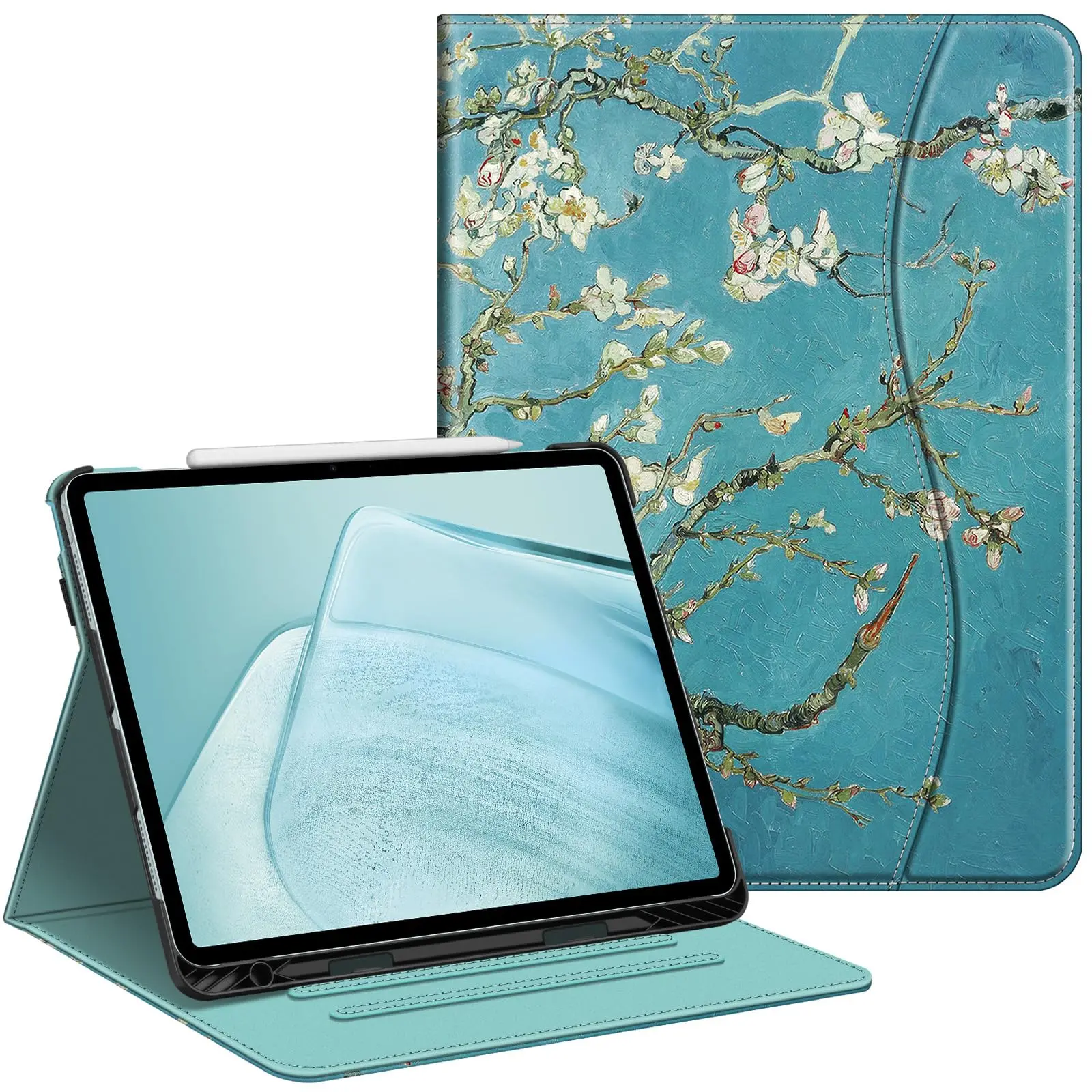 Fintie Multi-Angle Viewing Protection Case for iPad Air 13 (M4/M3/M2 Chip) - Microfibre Lined, Pencil Holder, Adjustable Stand, Tablet Accessory