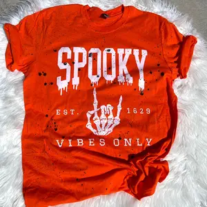 Spooky vibes only Tee Cotton Casual