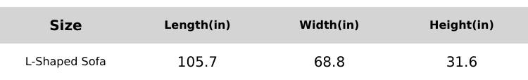 【2 Package Shipping】Ovios 106" Cloud Sectional Boneless Couch with Chaise & Ottoman, L/U-Shape Plush Corduroy Velvet Modern Modular Sofa with Deep Seat, Upholstered Couches for Living Room Bedroom, No Assembly Required