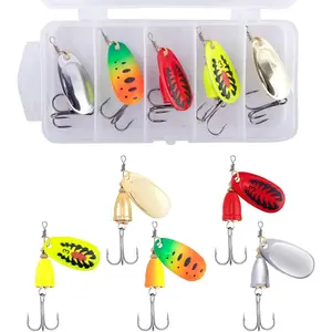 Inline Fishing Spinner Kit 1/4oz, Freshwater Fishing Lures Bell Spinnerbait   Trout Bass Walleye Lures