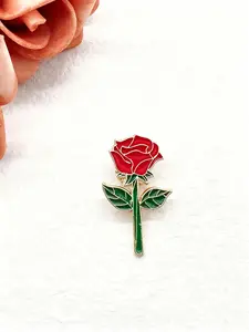 Rose Enamel Lapel Pin, Floral Brooch, Flower Brooch Pin, Perfect for Backpacks, Jackets, Hats, Ideal Gift for Her