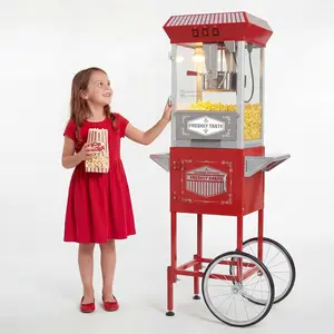 Popcorn Machine Parent (12 oz Red&White with Cart, 12 oz)