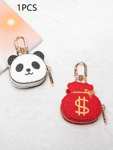 Cute cartoon cute styling mini fashion coin purse, creative small wallet, simple key chain pendant gift, Christmas atmosphere Joker portable coin purse, mini small Joker exquisite pendant, Christmas creative gift, Keychain Kawaii