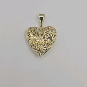 HEART shape pendant locket atyle gold-plated medium zise  NO CHAIN