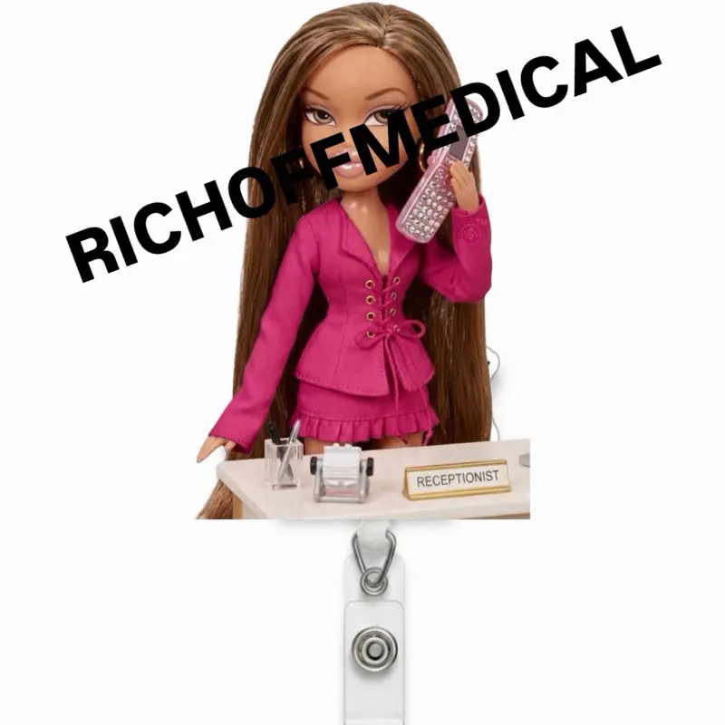 Rich Off Medical | Receptionist Med Barb Badge Reel