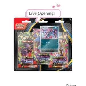 Pokemon Phantasmal Flames 3 pack blister [LIVE OPENING]