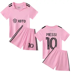 Football uniform set, size 10 and 7 jersey, quick-drying base layer, student sports suit, tight-fitting training wear