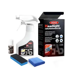 OGAS Headlight Renewal System, Bring Old Headlights Back to Life, Eliminates Cloudy Oxidation and Scratches, No Drills or Tools Required, Achieve a Clear and Shiny Finish, Essential Car Care Solution for Safe Fall and Winter Driving.